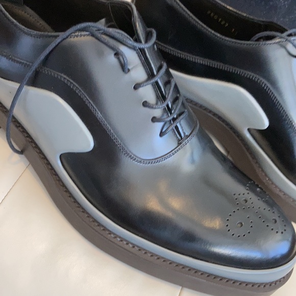 Prada black and grey shoes. NWT Size 11 - Picture 2 of 6